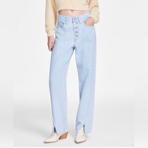 Levi’s Women's '94 Baggy Mid-Rise Slit-Hem Twisted Jeans